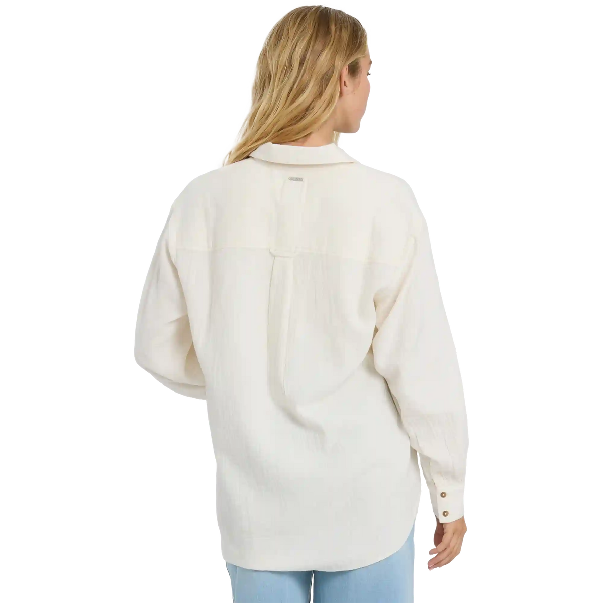 Women's Wanderer Solid Long Sleeve Woven Top