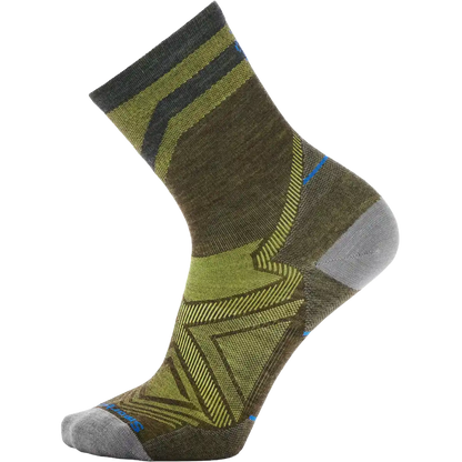 Run Zero Cushion Mid Crew Pattern Sock