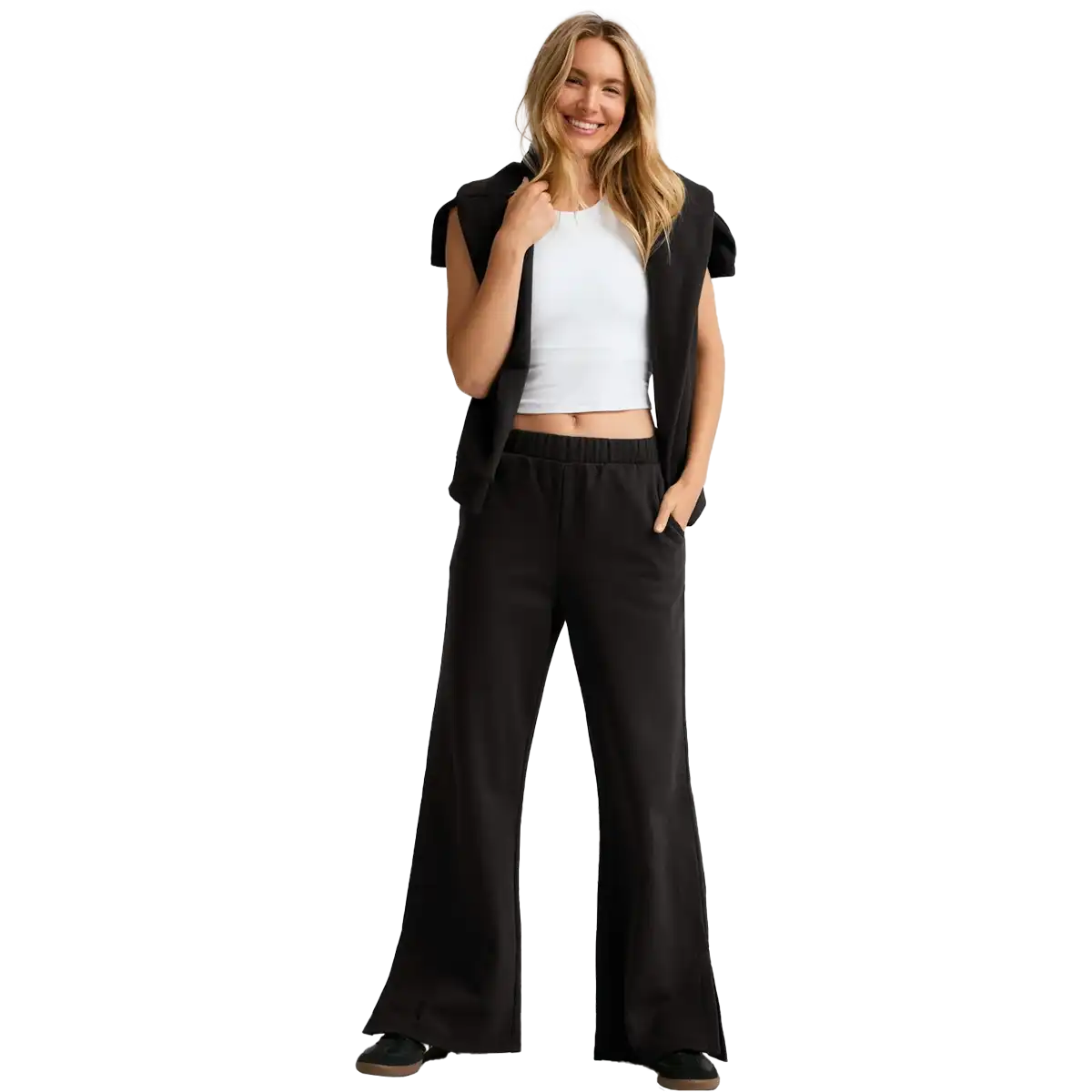 Women's Luxe Fleece Wide Leg Pant