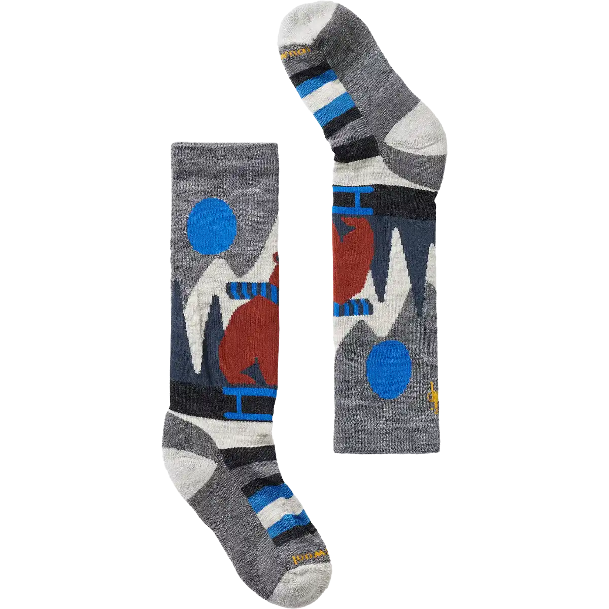 Youth Ski Light Cushion Sleigh Bear OTC Socks