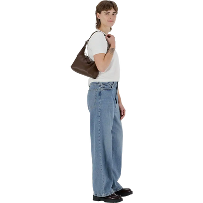Mini Recycled Leather Shoulder Bag