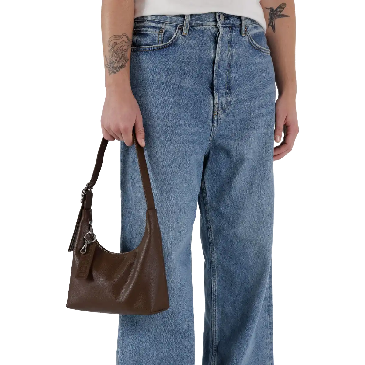 Mini Recycled Leather Shoulder Bag