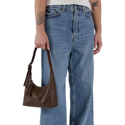 Mini Recycled Leather Shoulder Bag