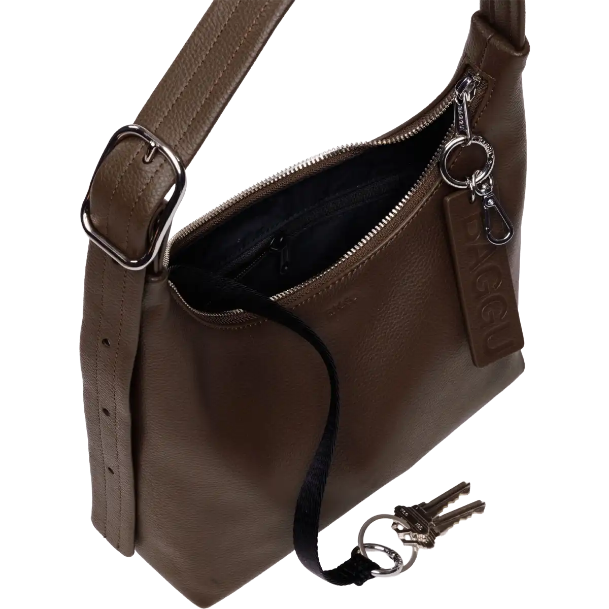 Mini Recycled Leather Shoulder Bag