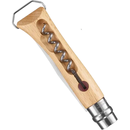 No.10 Corkscrew Stainless Steel Folding Knife with Bottle Opener