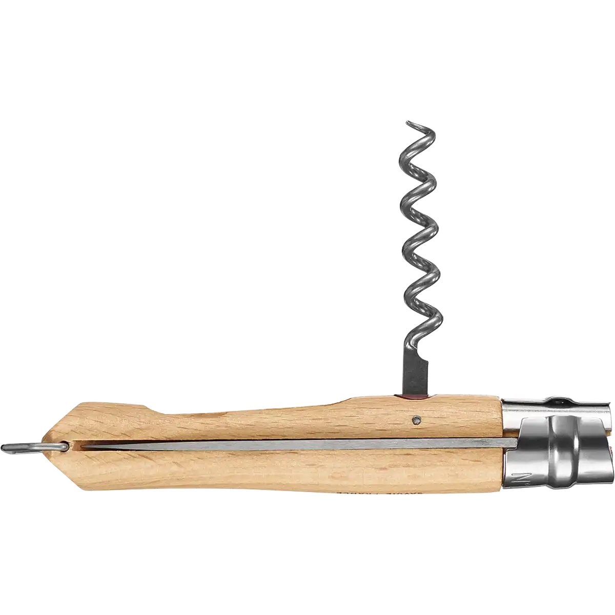 No.10 Corkscrew Stainless Steel Folding Knife with Bottle Opener