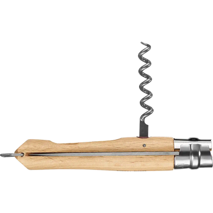No.10 Corkscrew Stainless Steel Folding Knife with Bottle Opener