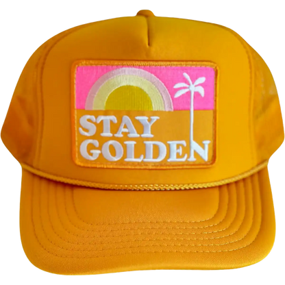 Stay Golden Patch Trucker Hat