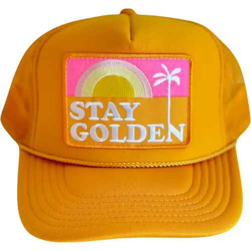 Stay Golden Patch Trucker Hat