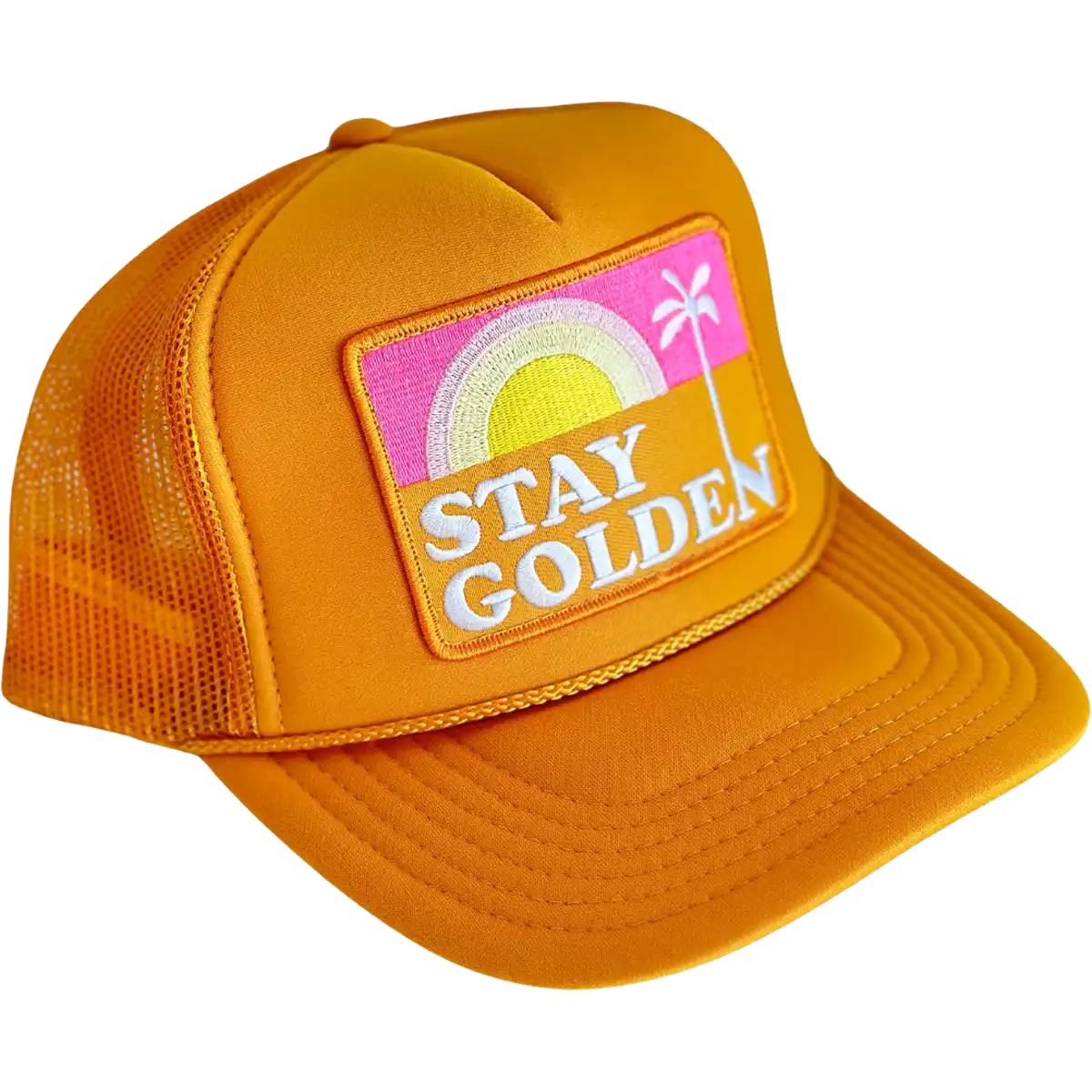 Stay Golden Patch Trucker Hat