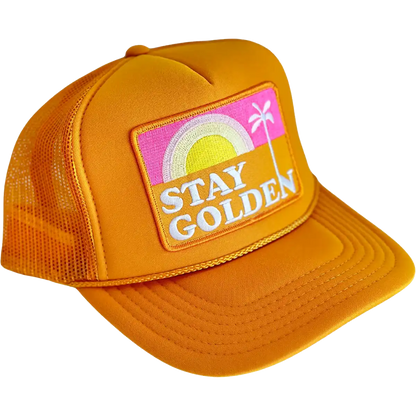 Stay Golden Patch Trucker Hat