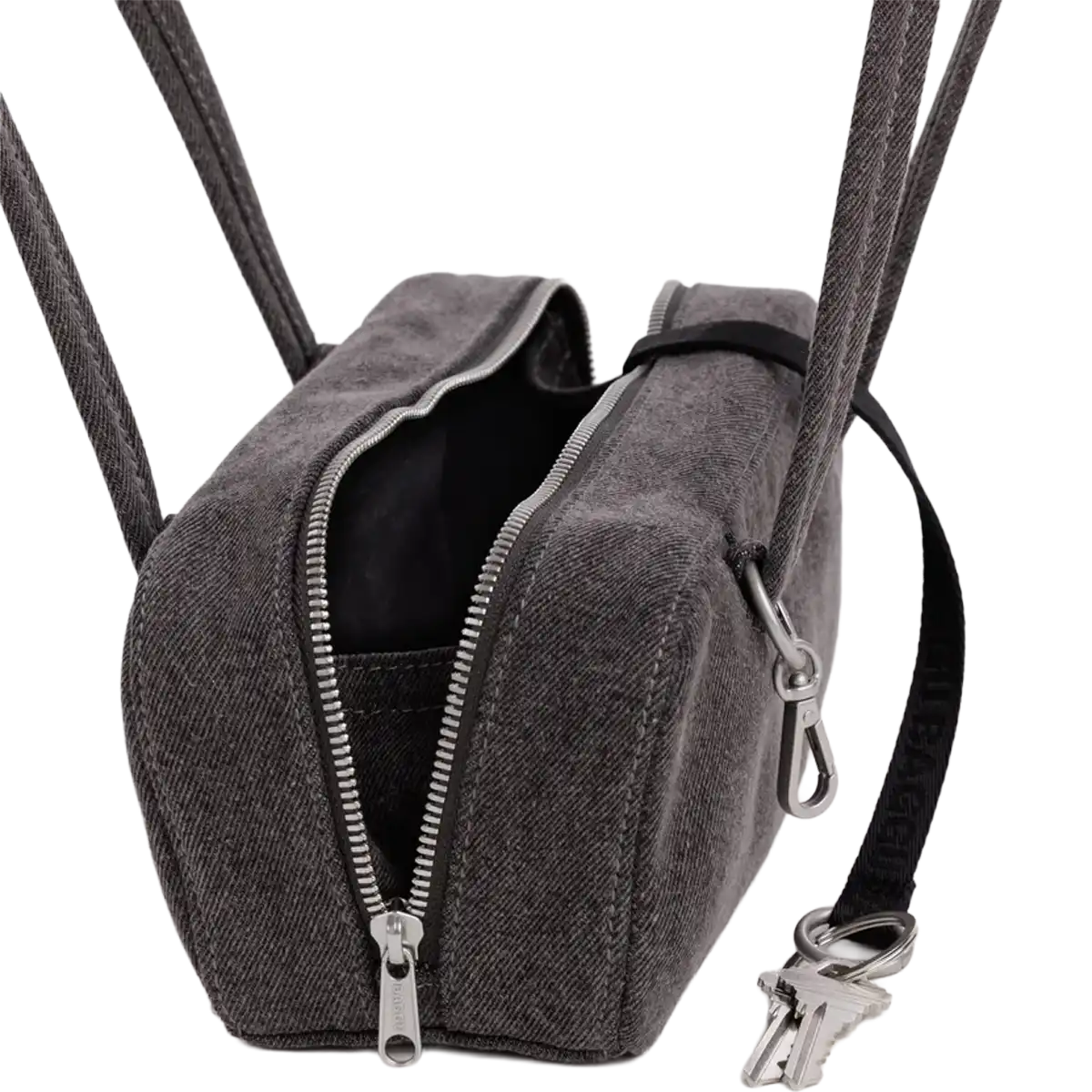Small Denim Bowler Bag