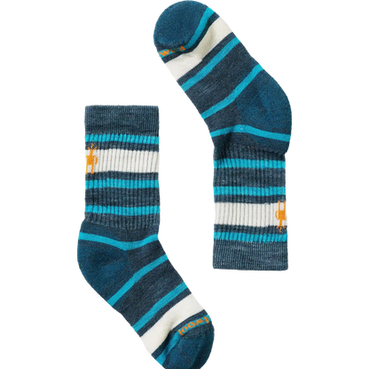Youth Hike Light Cushion Striped Crew