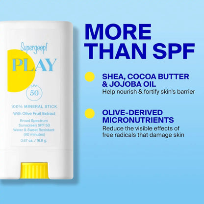 PLAY 100% Mineral Stick SPF 50