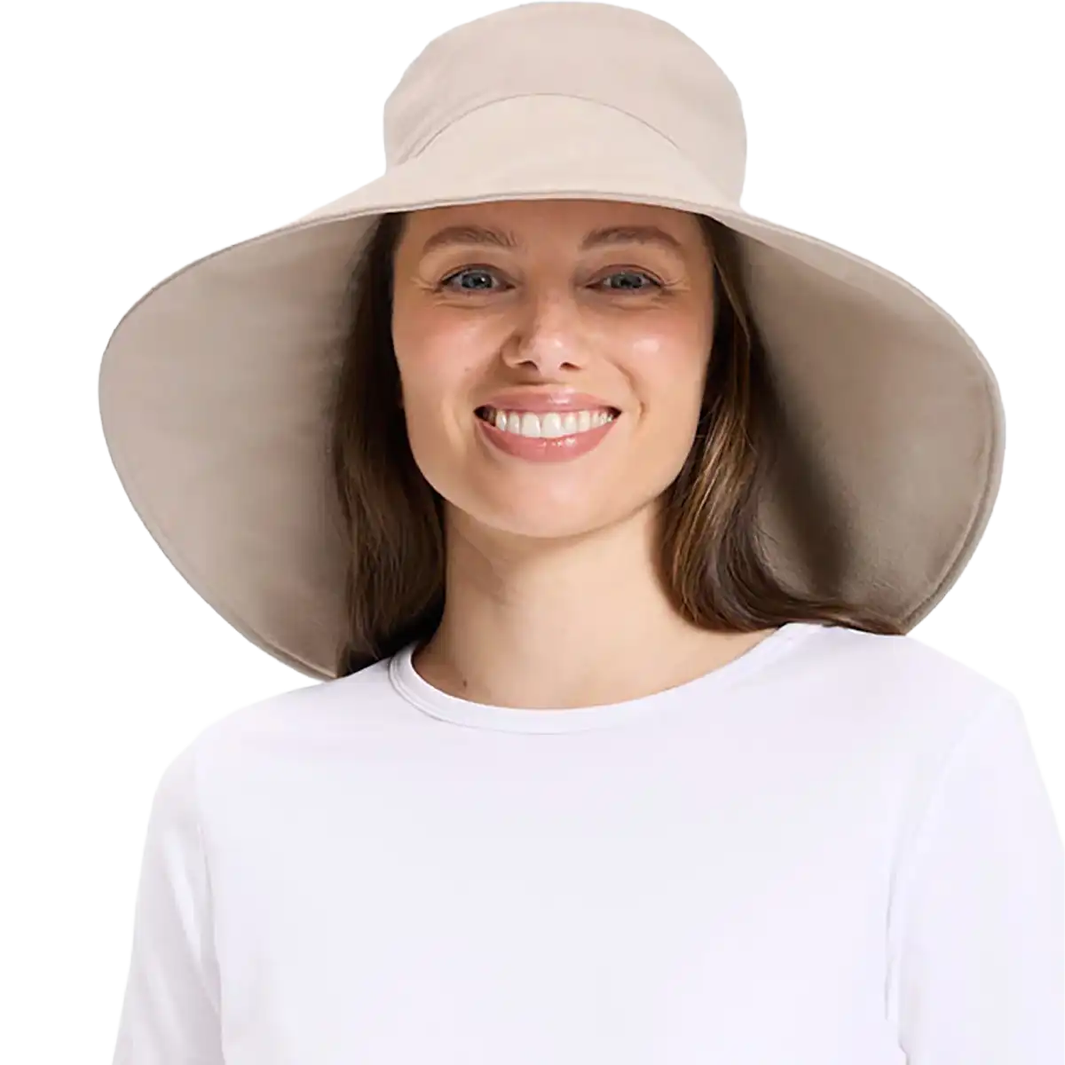 Women's Ultra Wide Cotton Linen Hat UPF 50+