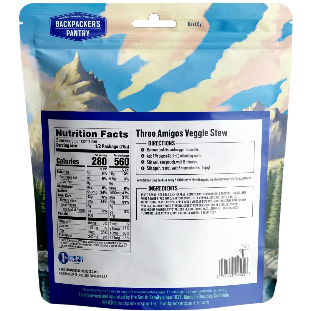 Three Amigos Veggie Stew (2 Servings)