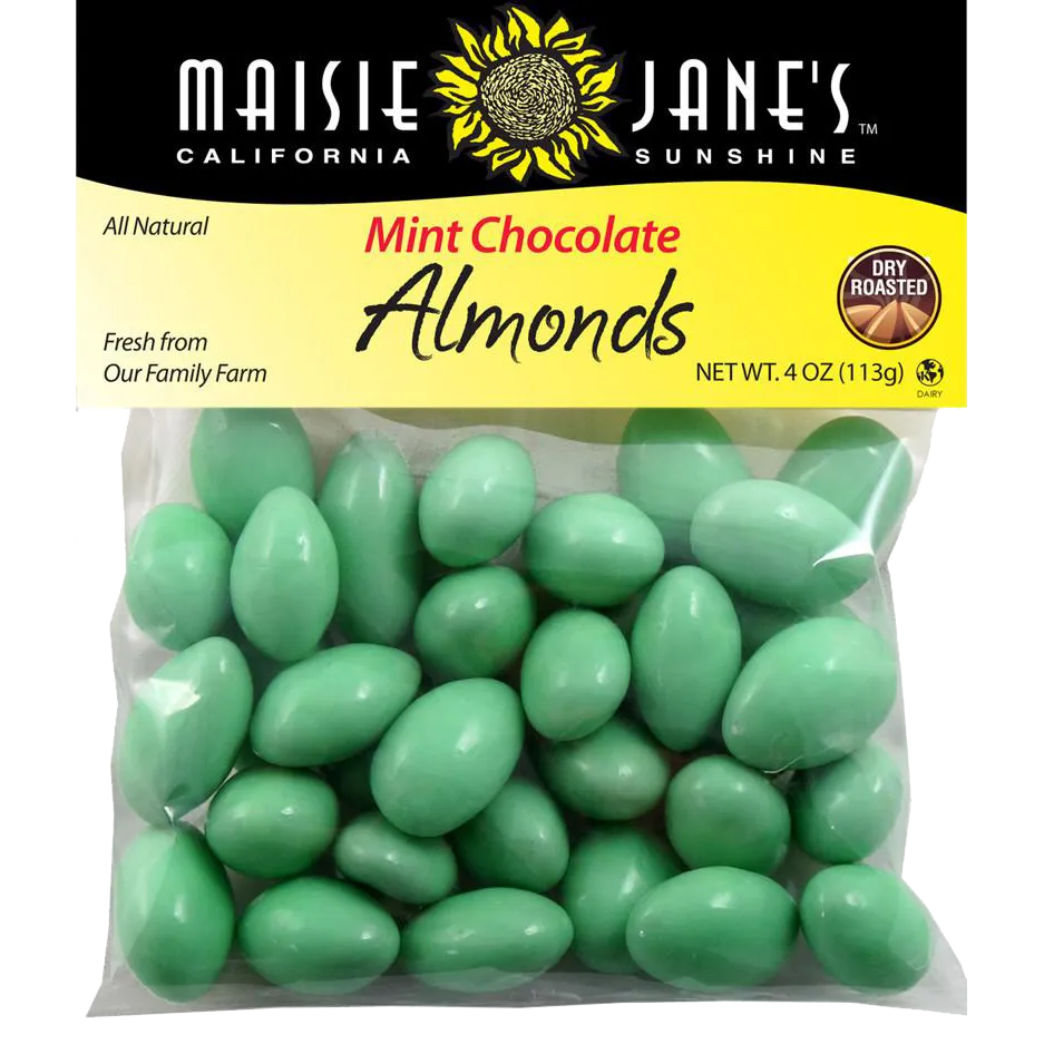 Mint Chocolate Almonds - 4 oz