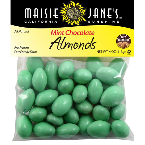 Mint Chocolate Almonds - 4 oz