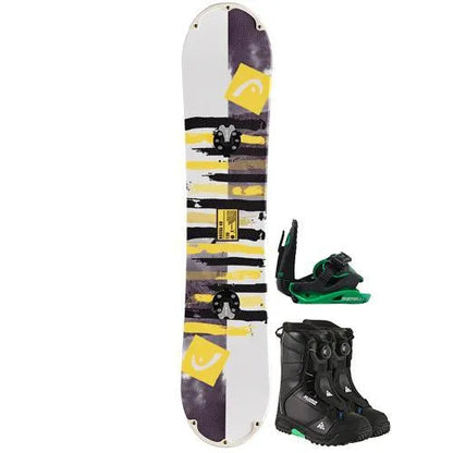 The Works Package w/ Bibs - Girl's Snowboard