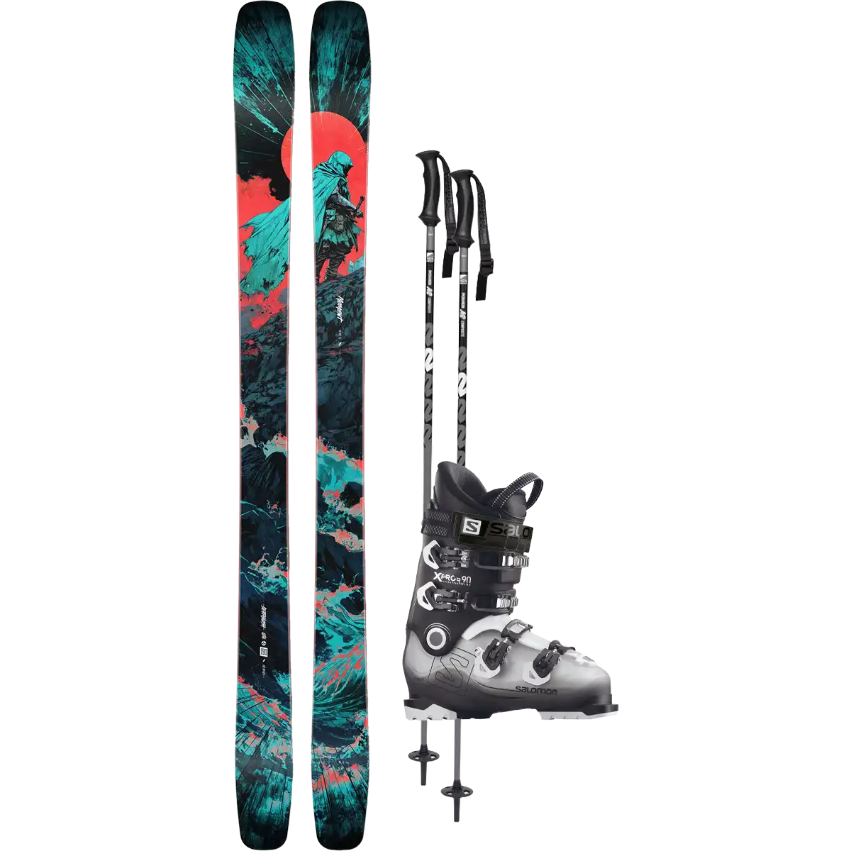 Moment Deathwish 104 Demo Ski Package