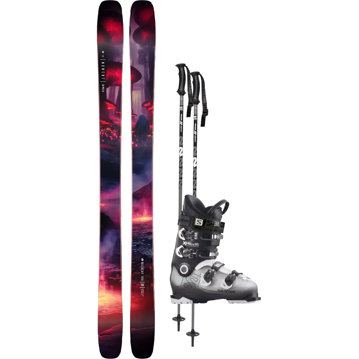 Moment Wildcat 108 Demo Ski Package