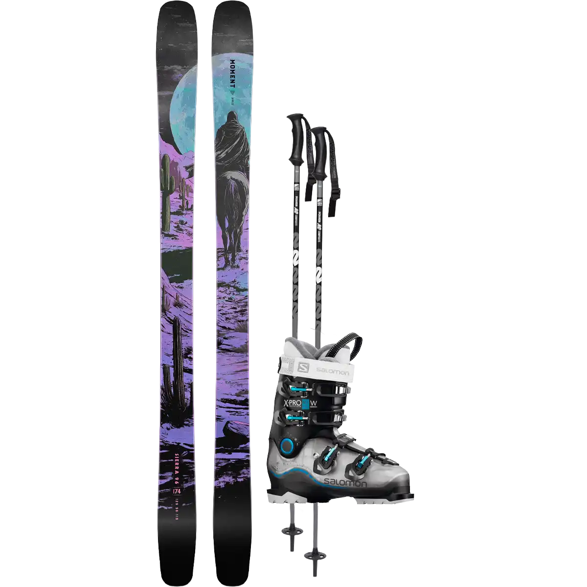 Moment Women's Sierra 96 Demo Ski Package