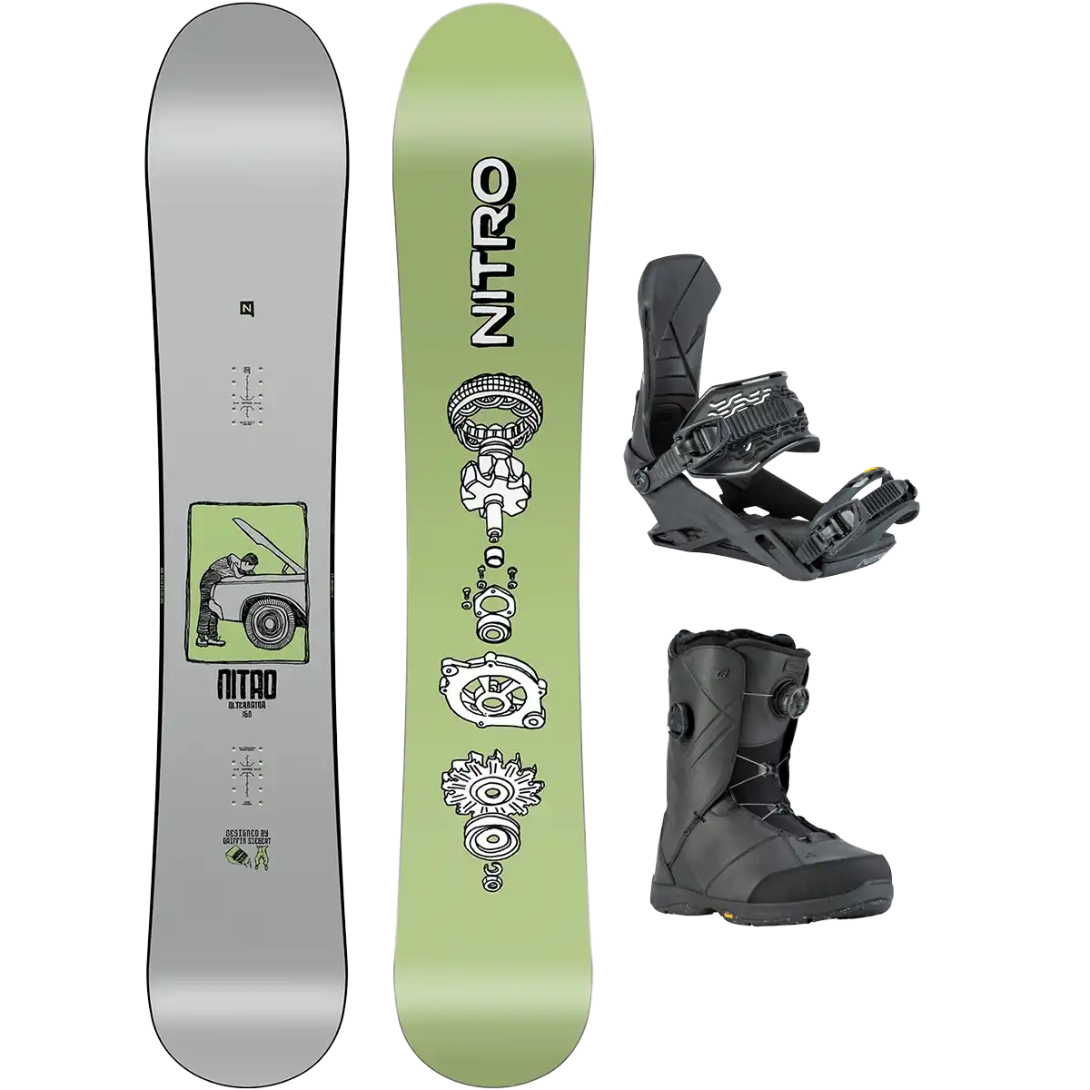 Nitro Alternator Demo Snowboard Package