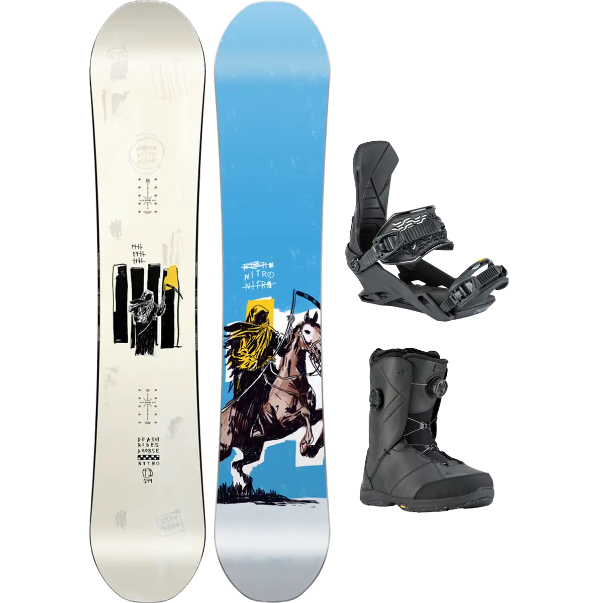 Nitro T1 Demo Snowboard Package