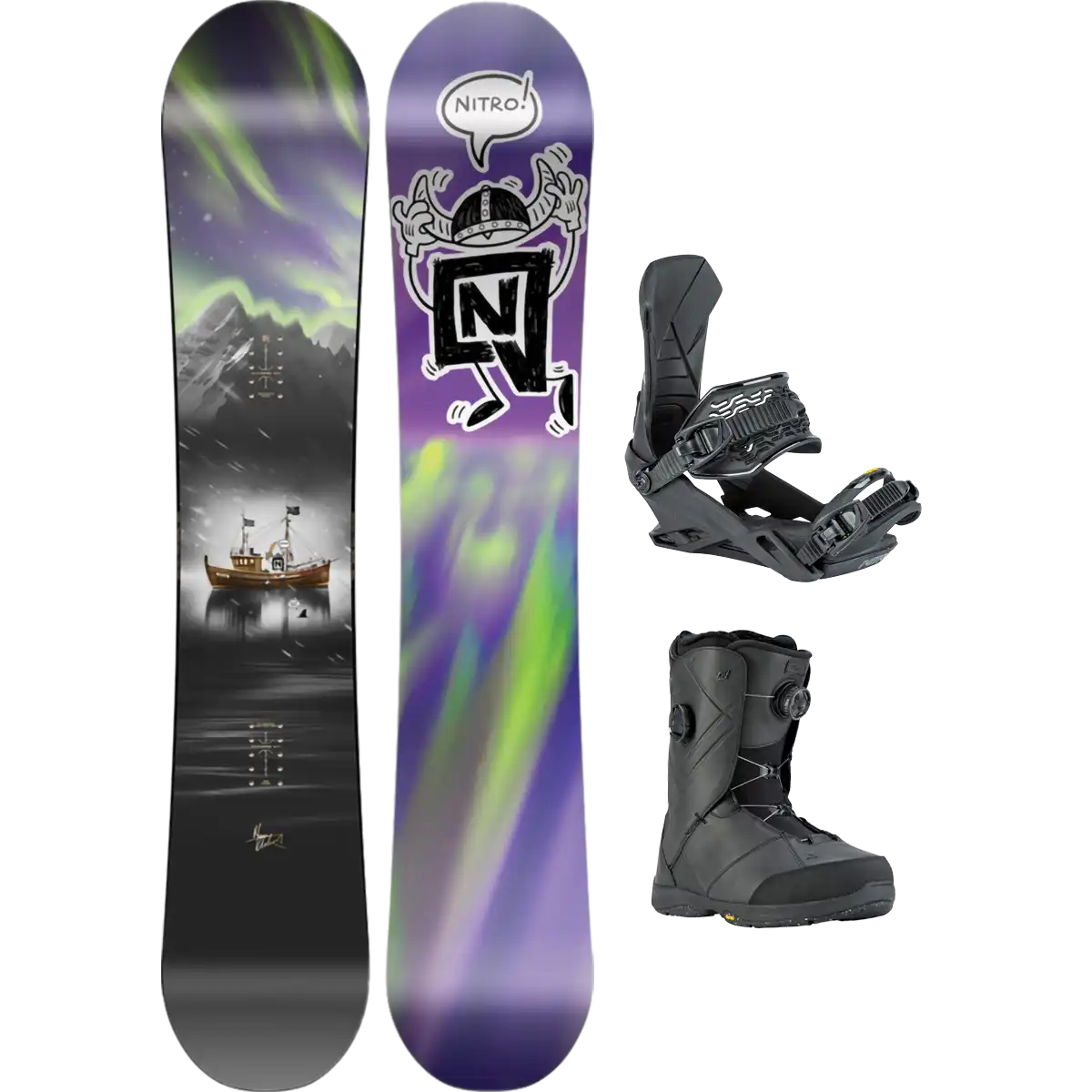 Nitro Team Pro Marcus Kleveland Demo Snowboard Package