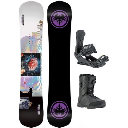 Never Summer Women's Breezy Rider Demo Snowboard Package