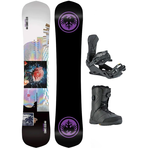 Never Summer Women's Breezy Rider Demo Snowboard Package