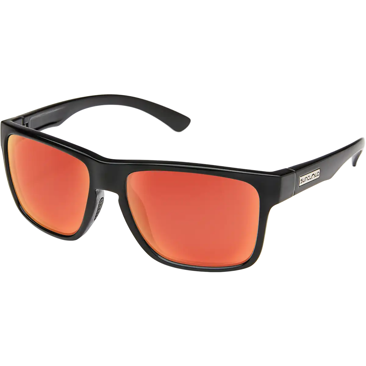 Rambler - Black/Polarized Red Mirror