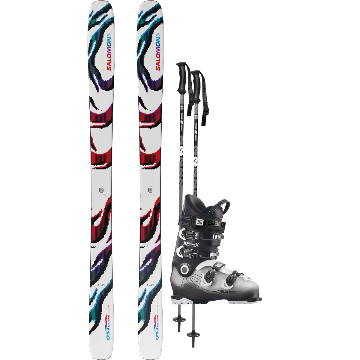 Salomon S/Lab QST Blank Demo Ski Package